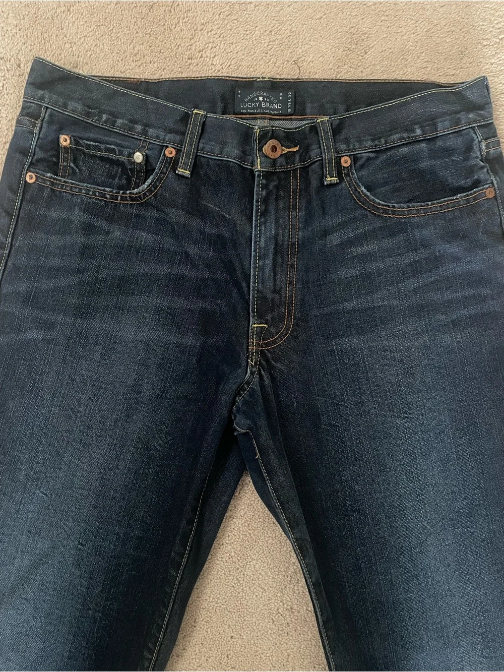 Lucky Brand Men’s 361 Vintage Straight Indigo Wash Jeans